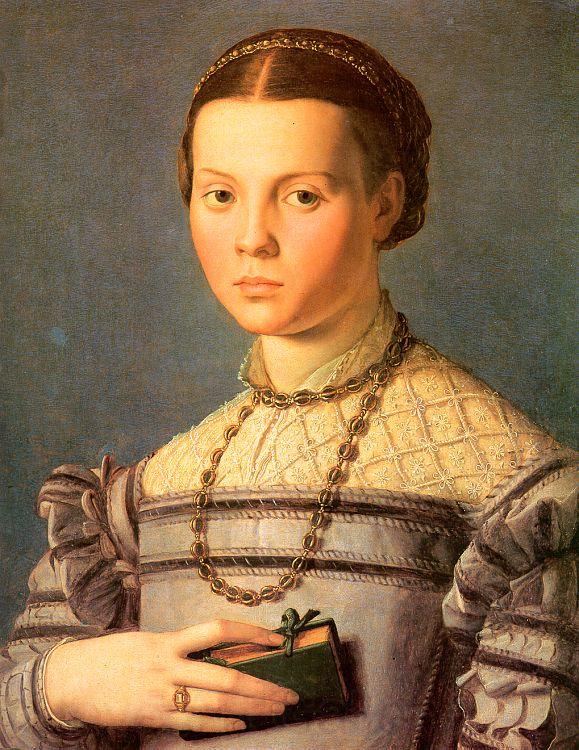 Agnolo Bronzino Portrait of a Young Girl with a Prayer Book Germany oil painting art